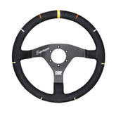 OMP Flat Steering Wheel In Aluminum